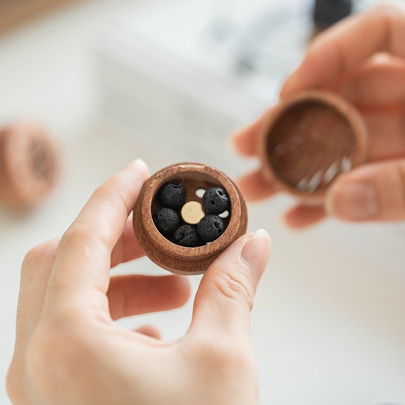 扩香木车载出风口扩香器实木香薰扩香花梨木网红汽车香薰 - 图2