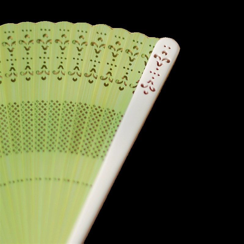 古风扇子纯色果绿色全竹小折扇女式随身夏季折叠复古汉服旗袍舞蹈,淘宝优惠券,粉丝福利购,淘宝优惠卷