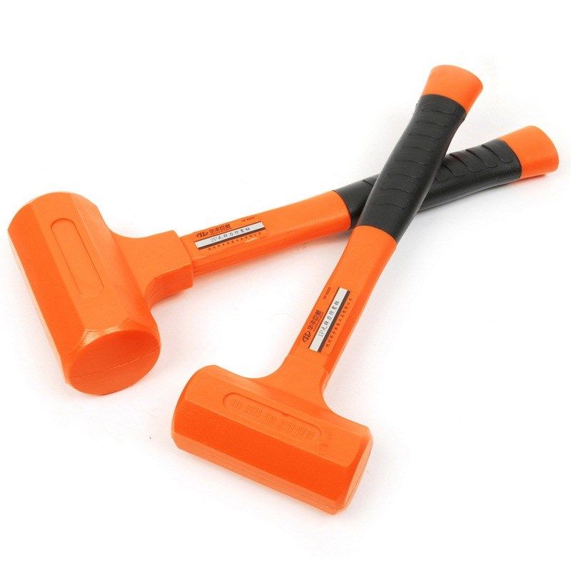 华丰巨箭1LB-2LB双色防震橡胶锤无弹力锤安装锤橡胶锤五金工具锤,淘宝优惠券,粉丝福利购,淘宝优惠卷