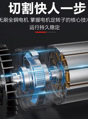充电式电链锯大功率锂电电锯家用小型手持户外锯柴砍树伐木锯神器