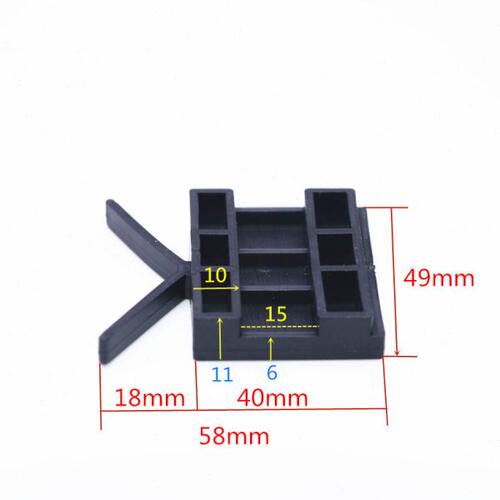 断桥三玻通用铝合金隔热门窗安装助升块提升垫高片硬塑料垫片配件 - 图0
