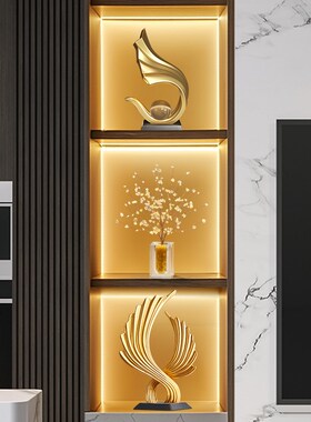 轻奢客厅摆件电视柜酒柜装饰品玄关办公室展示高端大气上档次