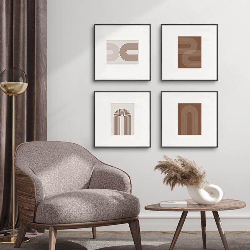 线造北欧风格餐厅正方形装饰画客厅沙发挂画现代抽象线条壁画,淘宝优惠券,粉丝福利购,淘宝优惠卷