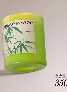 Veascent外贸出口香薰蜡烛350g竹子清香高颜值氛围感家居香薰摆件