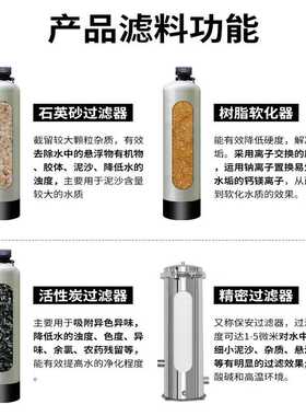 水处理软水设备井水过滤器除垢去泥沙商用净水器锅炉软化设备工业