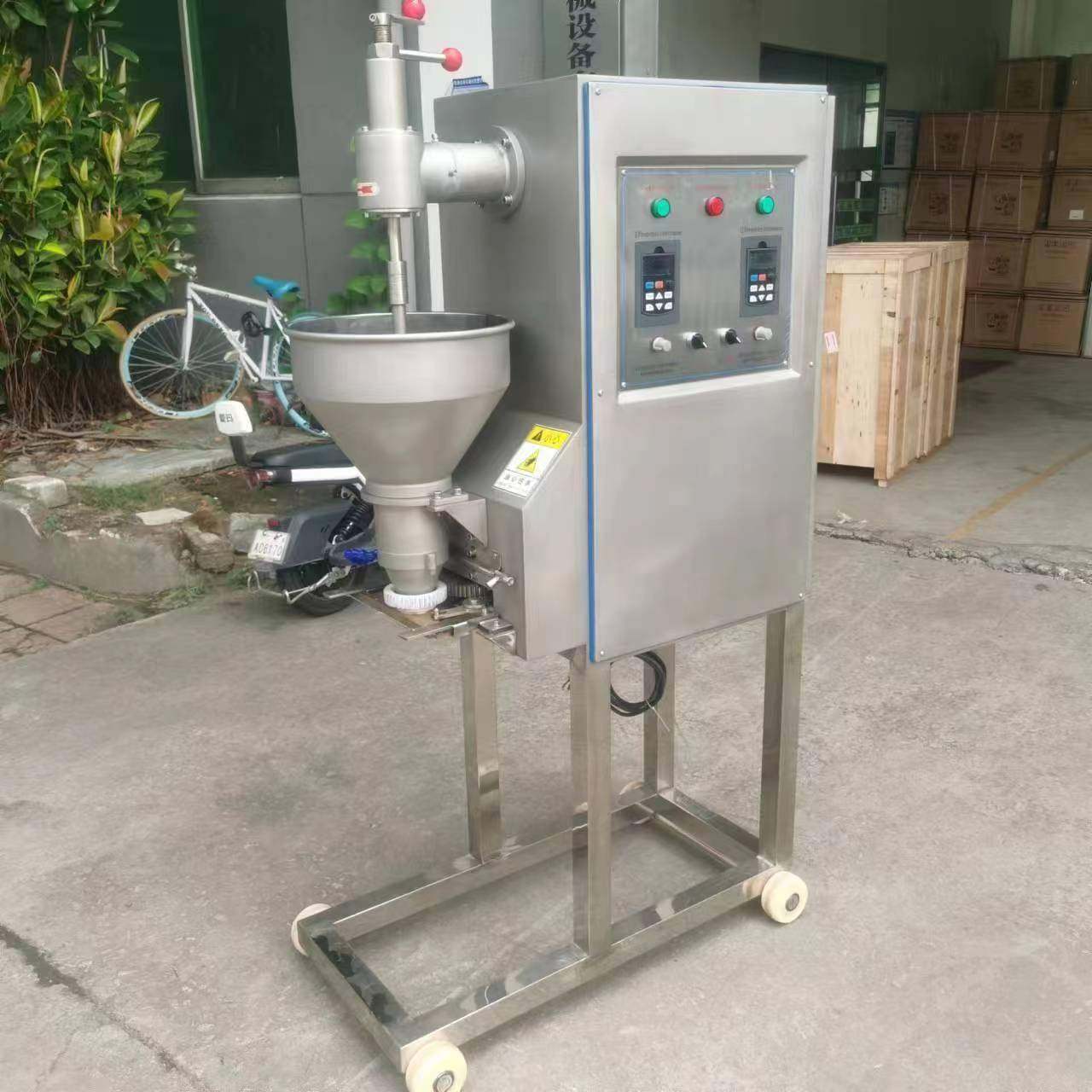 升级款肉丸子机鱼丸子全套加工机器现货包馅肉丸子机,淘宝优惠券,粉丝福利购,淘宝优惠卷