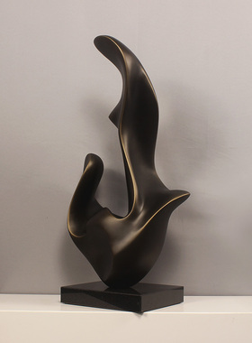 雕塑摆件大客厅摆放艺术现代简约软装饰品玻璃钢创意抽象摆设