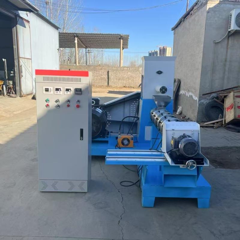 Extruded floating fish bait feed machine commercial cat food pet food extruder soybean grain granulator