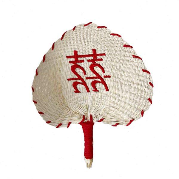 新娘晨袍拍照喜扇手摇扇芭蕉扇晨拍道具手拿蒲扇喜字绣字草编扇子,淘宝优惠券,粉丝福利购,淘宝优惠卷