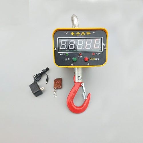 3t电子吊秤5t吊钩秤吊称挂钩秤10t吊磅3吨起重吊秤1t5吨 - 图0