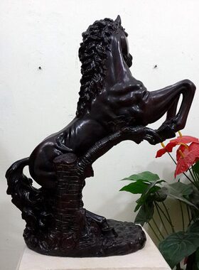 家庭摆设装饰黑马工艺品骏马壁饰壁挂装饰品商务礼品客厅桌面摆件