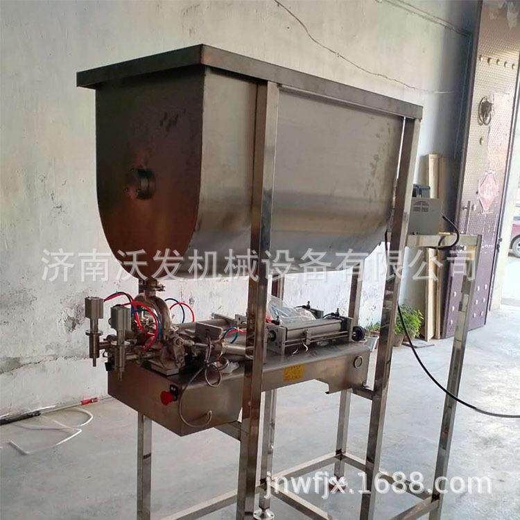 大型搅拌湿猫粮灌装机山东宠物肉泥气动罐装加工全自动,淘宝优惠券,粉丝福利购,淘宝优惠卷