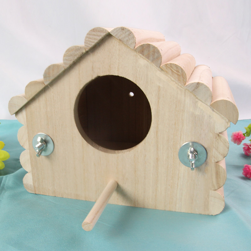 木质鸟窝玄凤虎皮牡丹鹦鹉鸟用繁殖箱鸟巢竖式鸟笼配件用品保暖,淘宝优惠券,粉丝福利购,淘宝优惠卷