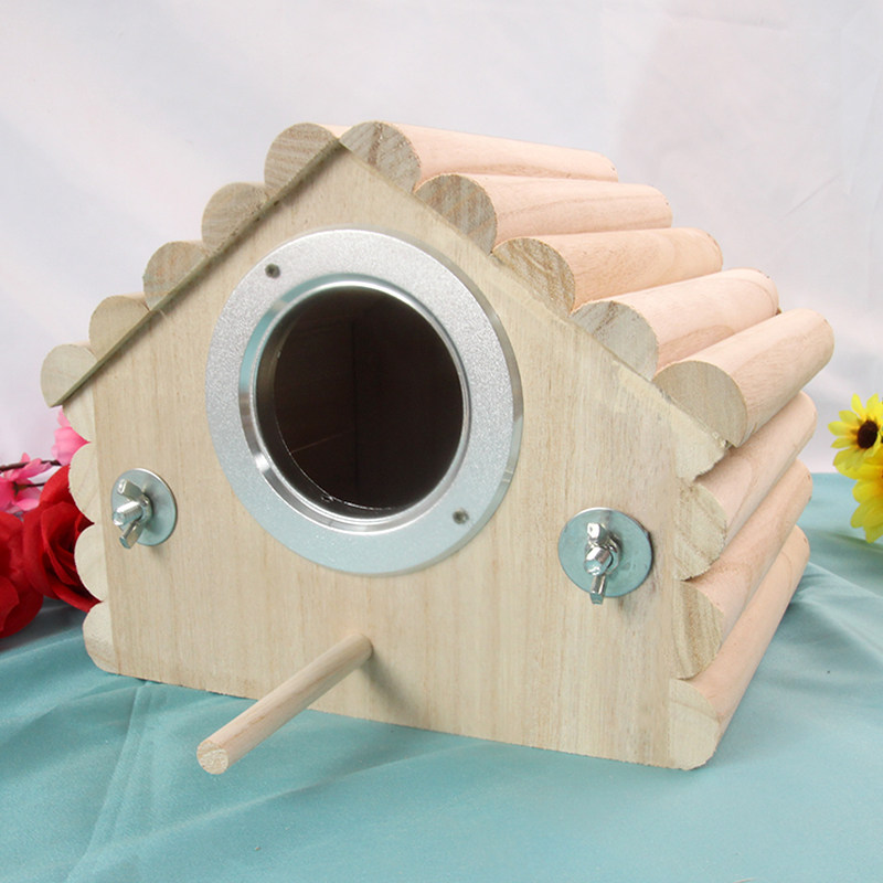 木质鸟窝玄凤虎皮牡丹鹦鹉鸟用繁殖箱鸟巢竖式鸟笼配件用品保暖,淘宝优惠券,粉丝福利购,淘宝优惠卷