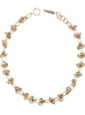 法式小众justine秋冬款个性绳索金属链条简约短项链女百搭锁骨链