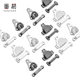 Hidden buckle / invisible trouser button A1zfq001-Pants hook button hidden buckle women's suit style trousers hook button adjustment button