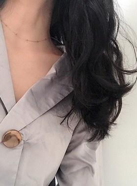 choker少女细项链项圈日韩纤细复古间隔小珠短款颈链锁骨链X148