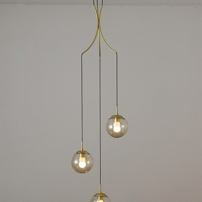 楼梯长吊灯现代轻涩北欧loft公寓复式H旋转灯创意个性简约客厅吊,淘宝优惠券,粉丝福利购,淘宝优惠卷