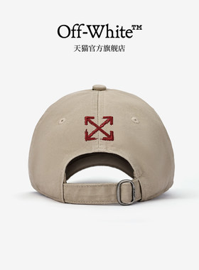 OFF-WHITE™官方旗舰店潮牌鸭舌帽女款遮阳刺绣字母美式做旧帽子