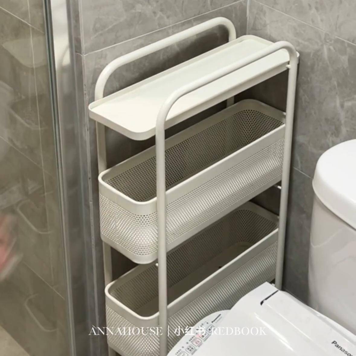 可移动夹缝缝厨房调料收纳收纳多层缝隙柜子置物架窄多功能推包邮 - 图0