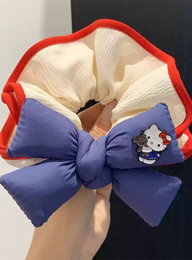 哈喽kt儿童发圈蝴蝶结头绳发饰女童扎马尾高级感头花发饰2026新款