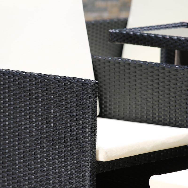 户外藤编桌椅室外庭院阳光房休闲创意椅子露天阳台藤椅三件套组合 - 图1