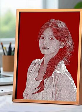 生日礼物玻璃锤子画情人节七夕礼物女友纪念琉璃画纯手工定制摆件