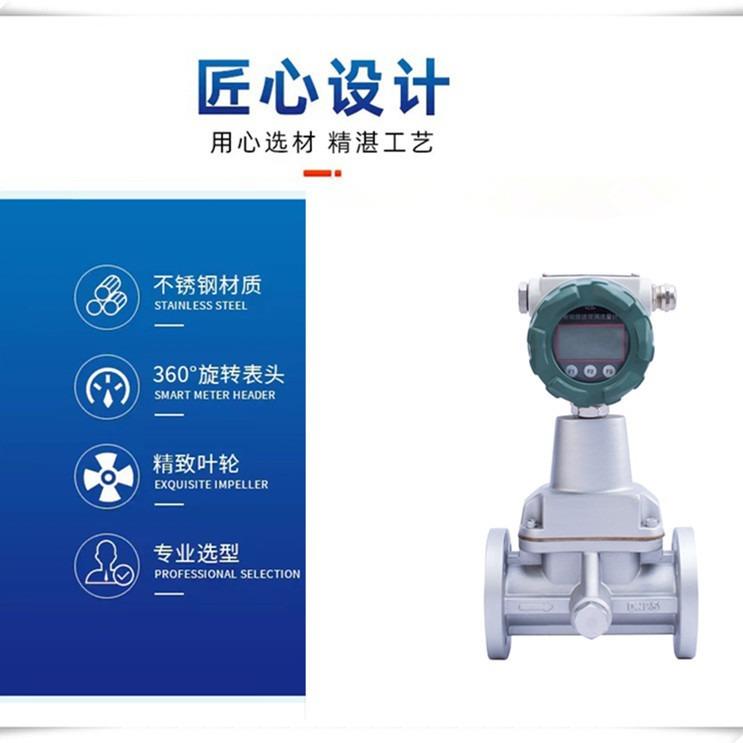 智能防爆旋进漩涡流量计4~20mA输出/RS485/压缩空气计量表 - 图2