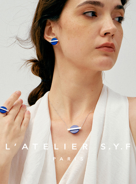 L’ATELIER S.Y.F青金石项链女款轻奢小众精致天然石原创生日礼物