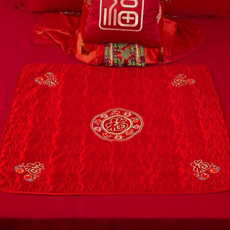 结婚被子喜被坐福垫女方陪嫁用品新娘福K被压床喜婚房布置装饰坐,淘宝优惠券,粉丝福利购,淘宝优惠卷