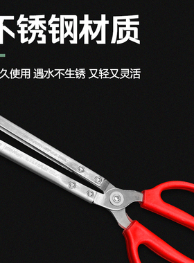 黄鳝钳不锈钢鳝鱼夹抓泥鳅捉螃蟹钳子防滑防脱赶海专用工具垃圾夹