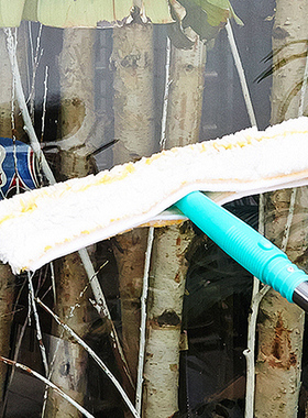 家用擦窗户玻璃清洁工具刮水抹水器2.4m伸缩杆玻璃清洁神器三件套