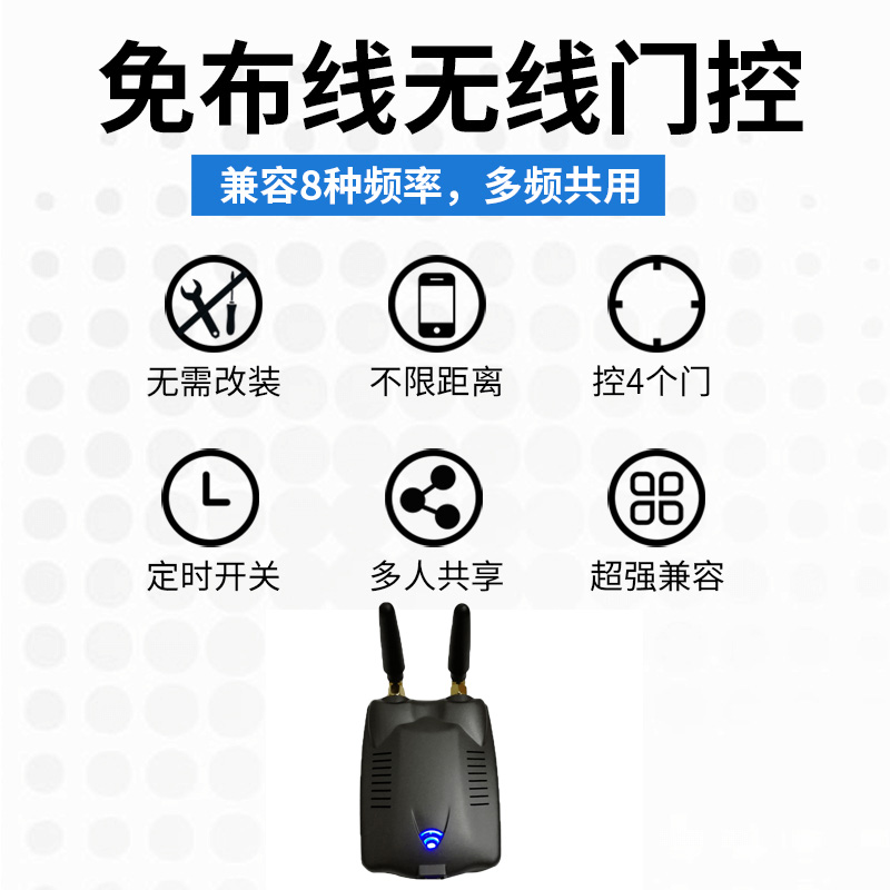 手机APP远程控制卷帘门控制器wifi电动车库门遥控器卷闸门433无线 - 图2
