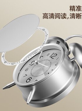2024新款闹钟小学生初中生老人专用起床神器强力叫醒闹铃儿童时钟