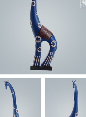 长颈鹿摆件家居饰品抽象轻奢后现代简约装饰品北欧办公室客厅创意