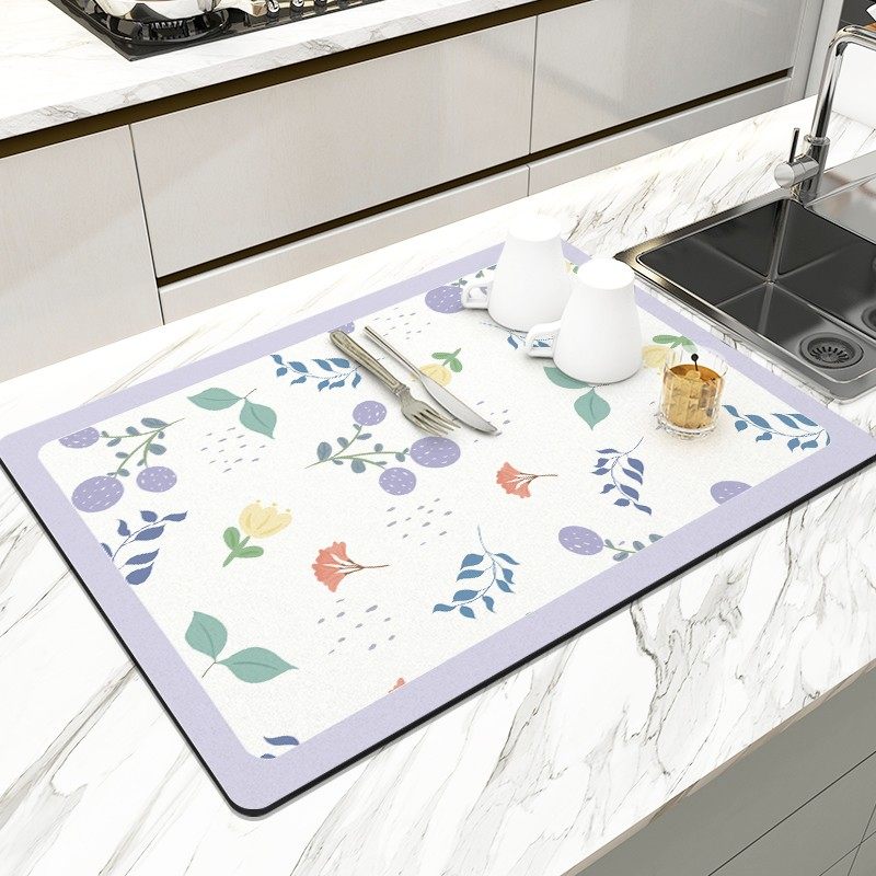 厨房沥水垫子吧台硅藻泥吸u水杯垫茶台隔热垫子碗盘杯子免洗干燥,淘宝优惠券,粉丝福利购,淘宝优惠卷