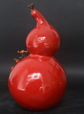 陶瓷福禄寿全摆件葫芦礼物送老年人大寿生日礼品电视柜客厅摆设