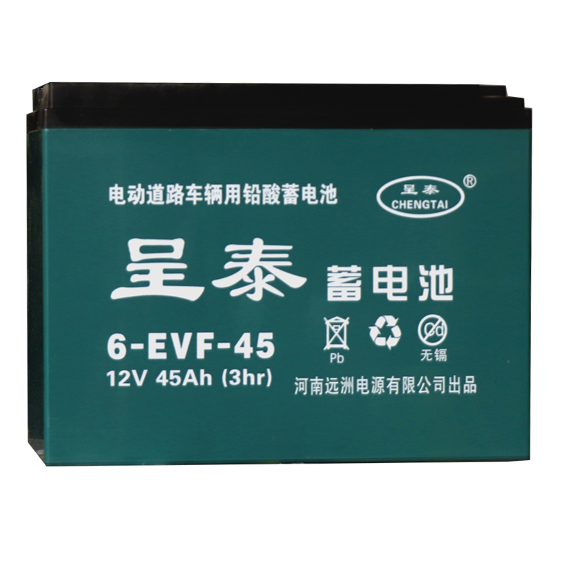 呈泰黑金电池电动车三轮车铅酸蓄电池48V20A32AH45AEVF免维护电瓶 - 图2