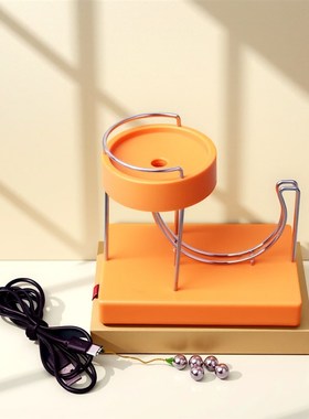 创意解压桌面永动球摆件模型科技永动机小球循环磁力玩具逗猫礼物