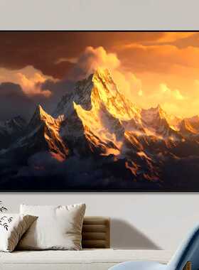 直供【子艺】diy数字油画梅里雪山客厅风景大尺寸装饰油彩画