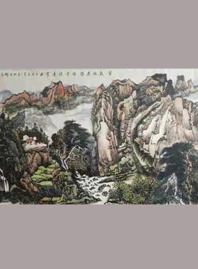 墨缘斋田英华国画山水画家居别墅装饰挂件