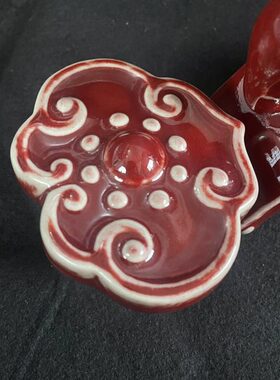 陶瓷器郎红如意和谐大象无形一家卷财象吉祥如意摆件装饰品收藏品