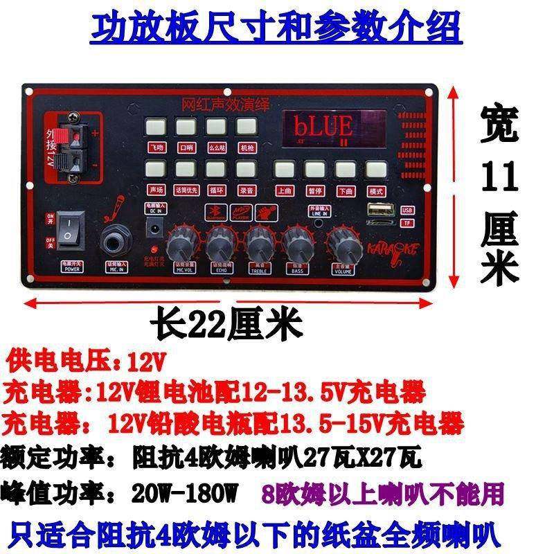 户外广场舞拉杆音箱功放主板12V锂电电瓶22 - 图1