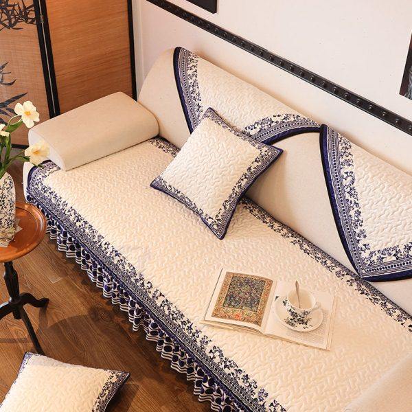 新中式高档沙发垫子四季通用防滑布艺坐垫套简约现代全包盖布巾罩,淘宝优惠券,粉丝福利购,淘宝优惠卷