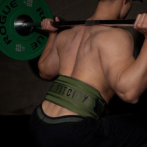 军绿色健身大重量护腰带力量器械训练专业举重深蹲硬拉防护支撑带,淘宝优惠券,粉丝福利购,淘宝优惠卷