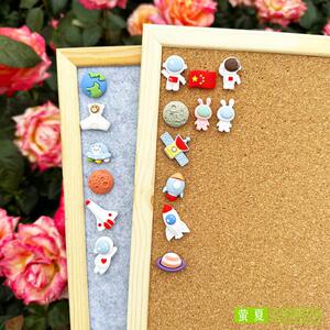 天文照片墙空言字软木板航宇航员16留毛毡版工图钉个创意按创太钉