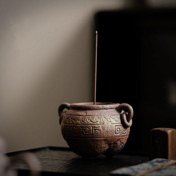 云窝鼎墨香插陶瓷茶室摆件中式禅意线香炉香座香托茶道配件香薰炉,淘宝优惠券,粉丝福利购,淘宝优惠卷