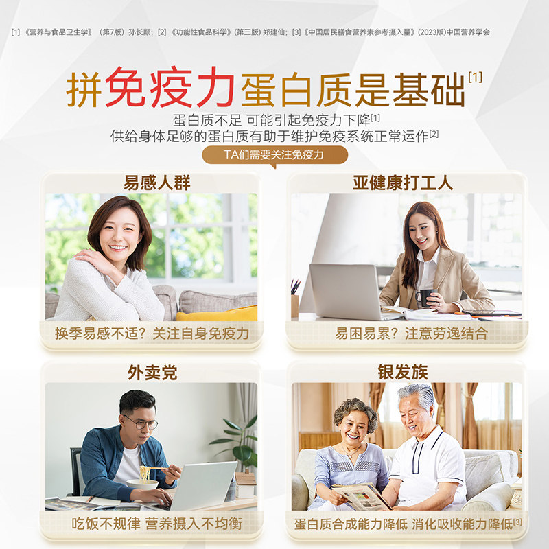 汤臣倍健星钻蛋白粉老年人增强免疫力营养男女官方旗舰店正品650g