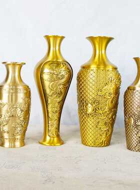 中世纪复古金属欧式婚庆孔雀天鹅花瓶摆件模型表面电镀工艺品
