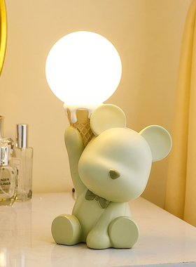 小夜灯桌面摆件玄关o卧室床头柜装饰品伴睡灯送女生氛围感礼物
